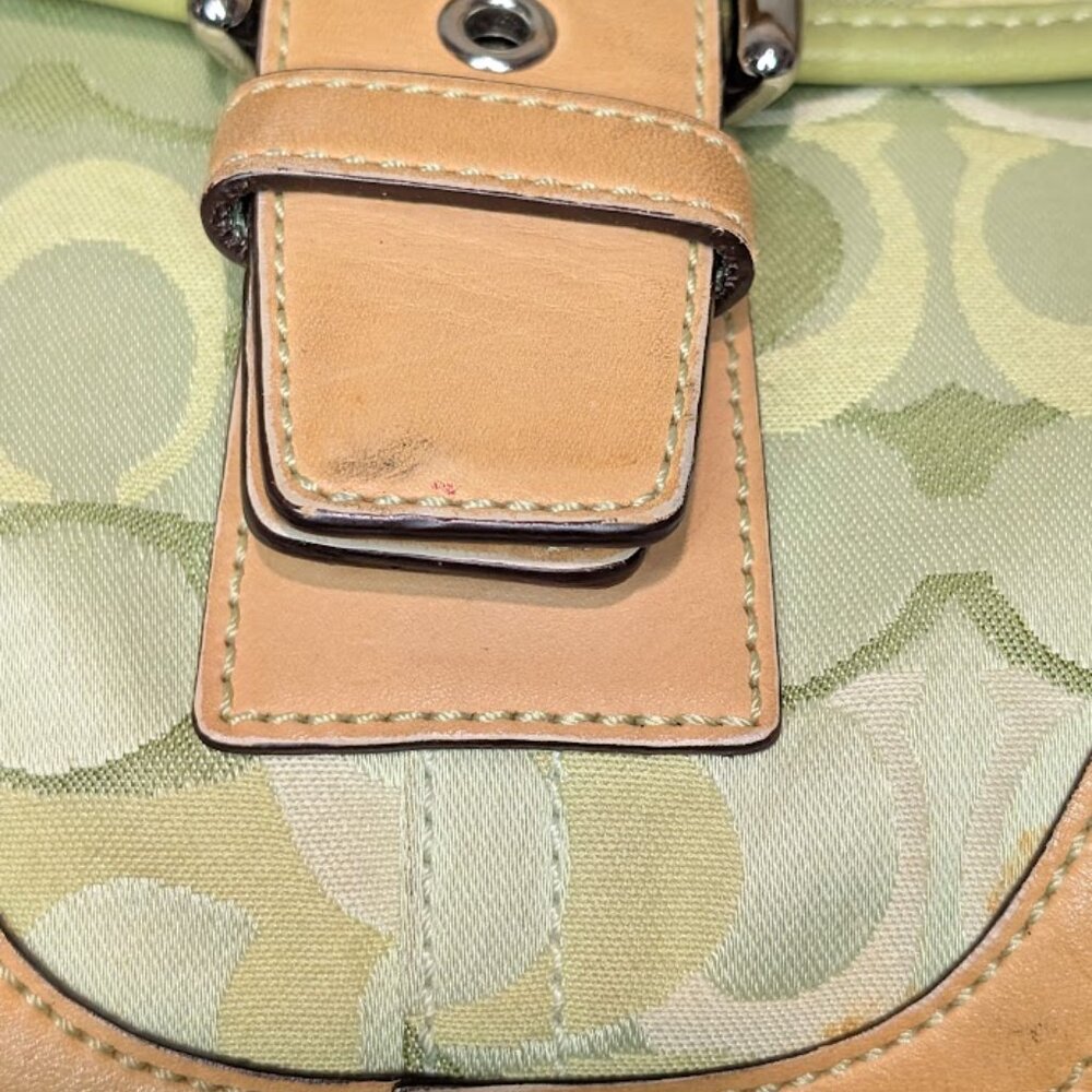 Coach Soho Optic Ladybug Handbag Signature Canvas Vintage RARE - Picture 7 of 15